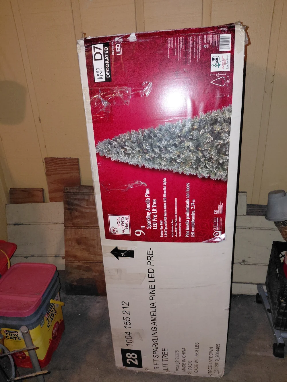 9 ft Sparkling Pre-Lit LED Holiday Tree - Green